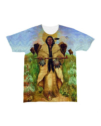 Native American Wakan Tanka and The Great Spirit All over T Shirt LT10 - Wonder Print Shop