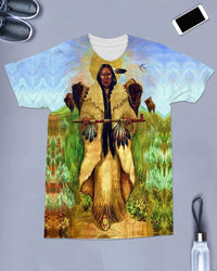 Native American Wakan Tanka and The Great Spirit All over T Shirt LT10 - Wonder Print Shop