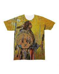 3D Native American Warrior T Shirt LT10 - Wonder Print Shop