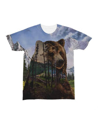 Native American Bear Forest All over T Shirt LT10 - Wonder Print Shop
