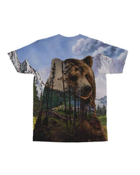 Native American Bear Forest All over T Shirt LT10 - Wonder Print Shop