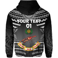 Custom Fiji Rewa Rugby Union Zip Hoodie Creative Style Black NO.1, Custom Text And Number LT8 - Wonder Print Shop