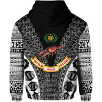 Fiji Rewa Hoodie Rugby Union Tapa Style Black LT8 - Wonder Print Shop