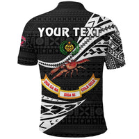 Custom Fiji Rewa Rugby Union Polo Shirt Unique Version Black LT8 - Wonder Print Shop