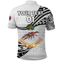 Custom Fiji Rewa Rugby Union Polo Shirt Unique Version White, Custom Text And Number LT8 - Wonder Print Shop