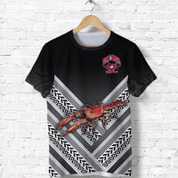 Custom Fiji Rewa Rugby Union T Shirt Creative Style Black No.1, Custom Text and Number LT8 - Wonder Print Shop