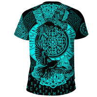 Viking T Shirt Nordic Raven Tattoos RLT12 - Wonder Print Shop