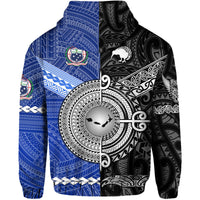 Samoa and New Zealand Hoodie Together Black LT8 - Wonder Print Shop