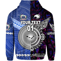 Custom Samoa And New Zealand Hoodie Together Purple LT8 - Wonder Print Shop