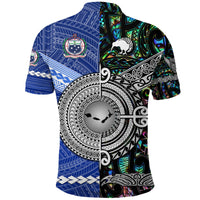 Samoa New Zealand Polo Shirt Together Paua Shell LT8 - Wonder Print Shop