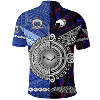 Samoa New Zealand Polo Shirt Together Purple LT8 - Wonder Print Shop