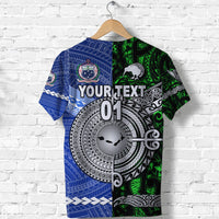 Custom Samoa And New Zealand T Shirt Together Green LT8 - Wonder Print Shop
