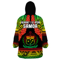 Samoa Rugby Teuila Torch Ginger Gradient Style Wearable Blanket Hoodie - Wonder Print Shop