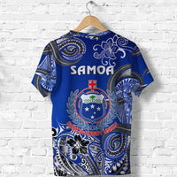 Samoa Manu T Shirt Rugby Unique Style Blue White LT8 - Wonder Print Shop