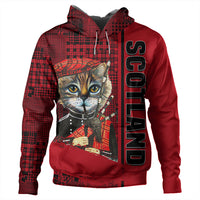Scotland Cat Bagpipes Hoodie RLT12 - Wonder Print Shop