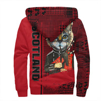 Scotland Cat Bagpipes Sherpa Hoodie RLT12 - Wonder Print Shop