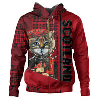 Scotland Cat Bagpipes Zip Hoodie RLT12 - Wonder Print Shop