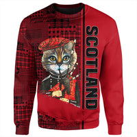 Scotland Cat Bagpipes Sweatshirt RLT12 - Wonder Print Shop