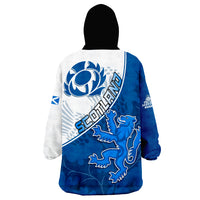 Scotland Rugby Scottish Coat Of Arms Mix Thistle Newest Version Wearable Blanket Hoodie - Wonder Print Shop