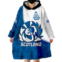 Scotland Rugby Scottish Coat Of Arms Mix Thistle Newest Version Wearable Blanket Hoodie - Wonder Print Shop