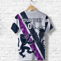 Custom Scotland Rugby T Shirt Scottish Thistle White LT8 - Wonder Print Shop