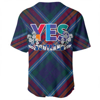 Scotland Tartan Yes Baseball Jersey RLT12 - Wonder Print Shop