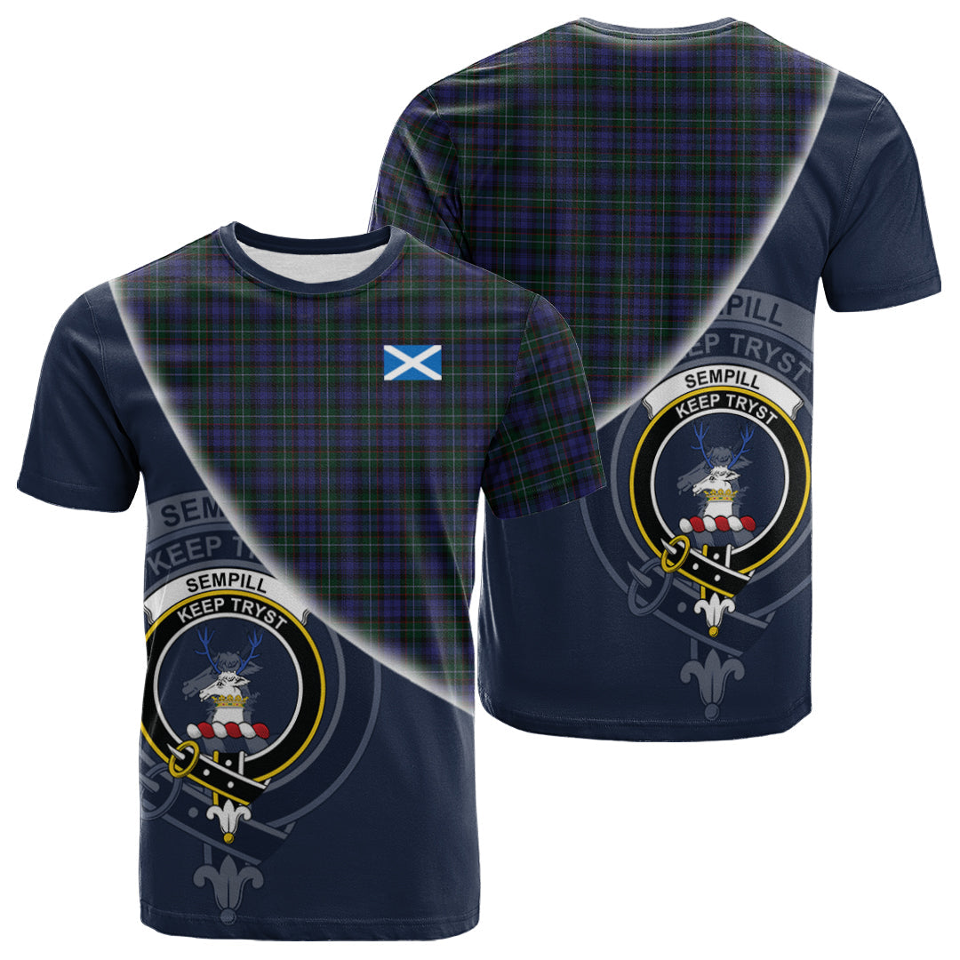 scottish-sempill-clan-crest-tartan-scotland-flag-half-style-t-shirt
