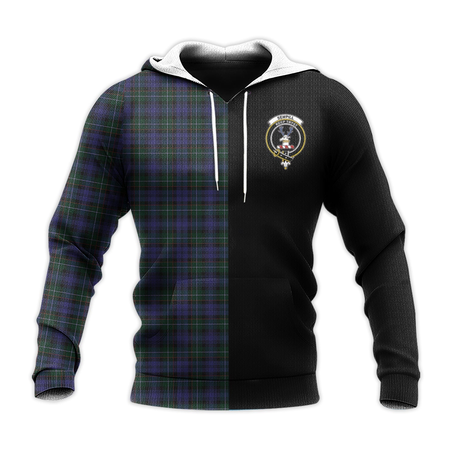 scottish-sempill-clan-crest-tartan-personalize-half-hoodie