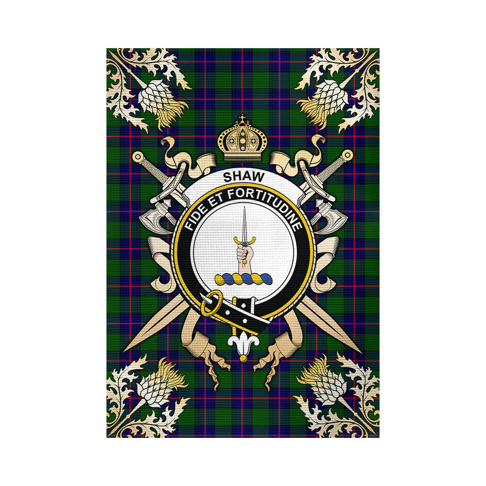 scottish-shaw-modern-clan-crest-gold-courage-sword-tartan-garden-flag