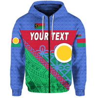 Custom Shefa Province Zip Hoodie Vanuatu Pattern Unique Style LT8 - Wonder Print Shop