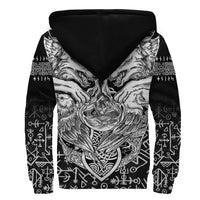 Viking Sherpa Hoodie - Wolf and Raven Special RLT12 - Wonder Print Shop