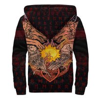 Viking Sherpa Hoodie - Sowilu Rune RLT12 - Wonder Print Shop