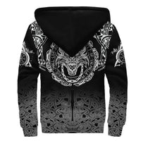 Fenrir Valhalla Sherpa Hoodie - Ornate Pattern 1 RLT12 - Wonder Print Shop