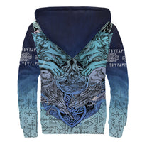 Viking Sherpa Hoodie - Ansuz Rune RLT12 - Wonder Print Shop
