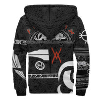 Viking Sherpa Hoodie - Raven Norse Mythology Tattoo A21 RLT12 - Wonder Print Shop