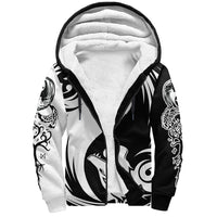 Viking Sherpa Hoodie - Ying Yang Wolf RLT12 - Wonder Print Shop