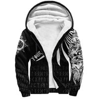 Custom Special Raven Sherpa Hoodie - Tattoo Style RLT12 - Wonder Print Shop