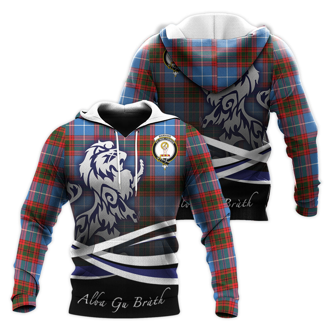 scottish-skirving-clan-crest-scotland-lion-tartan-hoodie