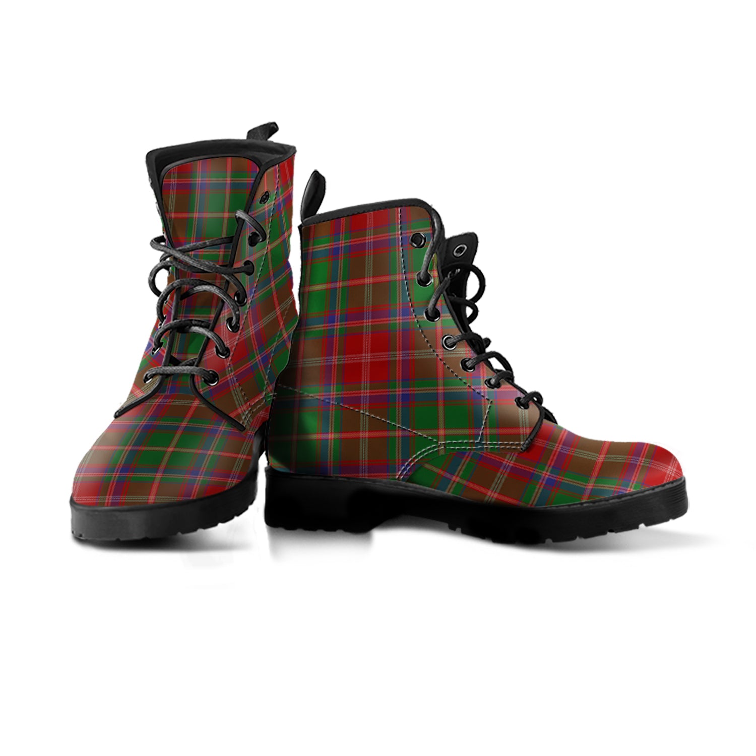 scottish-somerville-clan-tartan-leather-boots
