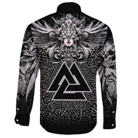 Viking Valkyrie Long Sleeve Shirt - Valknut Pattern RLT12 - Wonder Print Shop