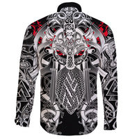 Viking Long Sleeve Button Shirt Odin Eternal Flame RLT12 - Wonder Print Shop