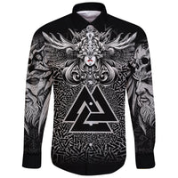 Viking Valkyrie Long Sleeve Shirt - Valknut Pattern RLT12 - Wonder Print Shop
