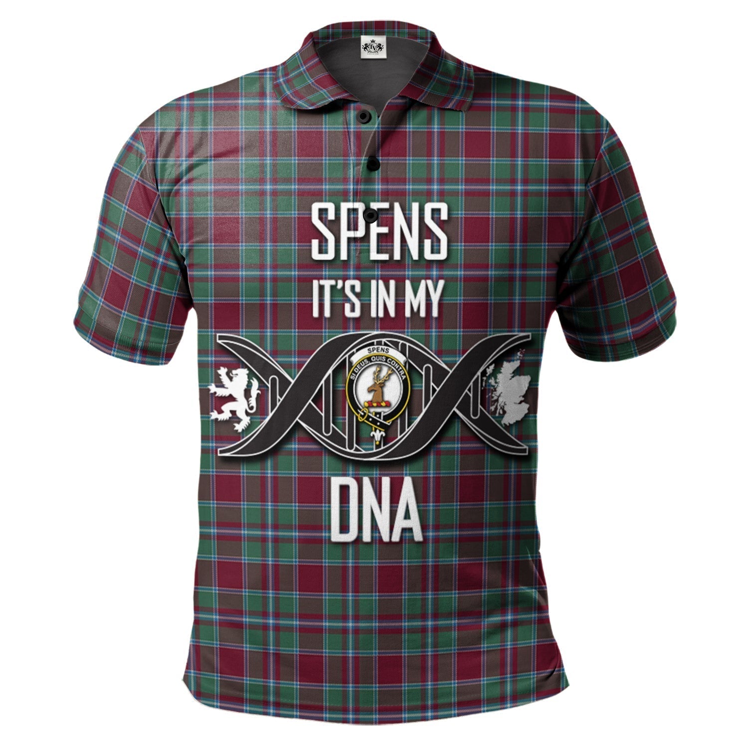 scottish-spens-spence-clan-dna-in-me-crest-tartan-polo-shirt