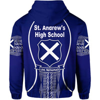 St. andrews High School Zip Hoodie Unique Vibes LT8 - Wonder Print Shop