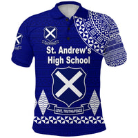 St. andrews High School Polo Shirt Simple Style LT8 - Wonder Print Shop