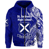 Custom St. Andrews High School Zip Hoodie Original Style LT8 - Wonder Print Shop
