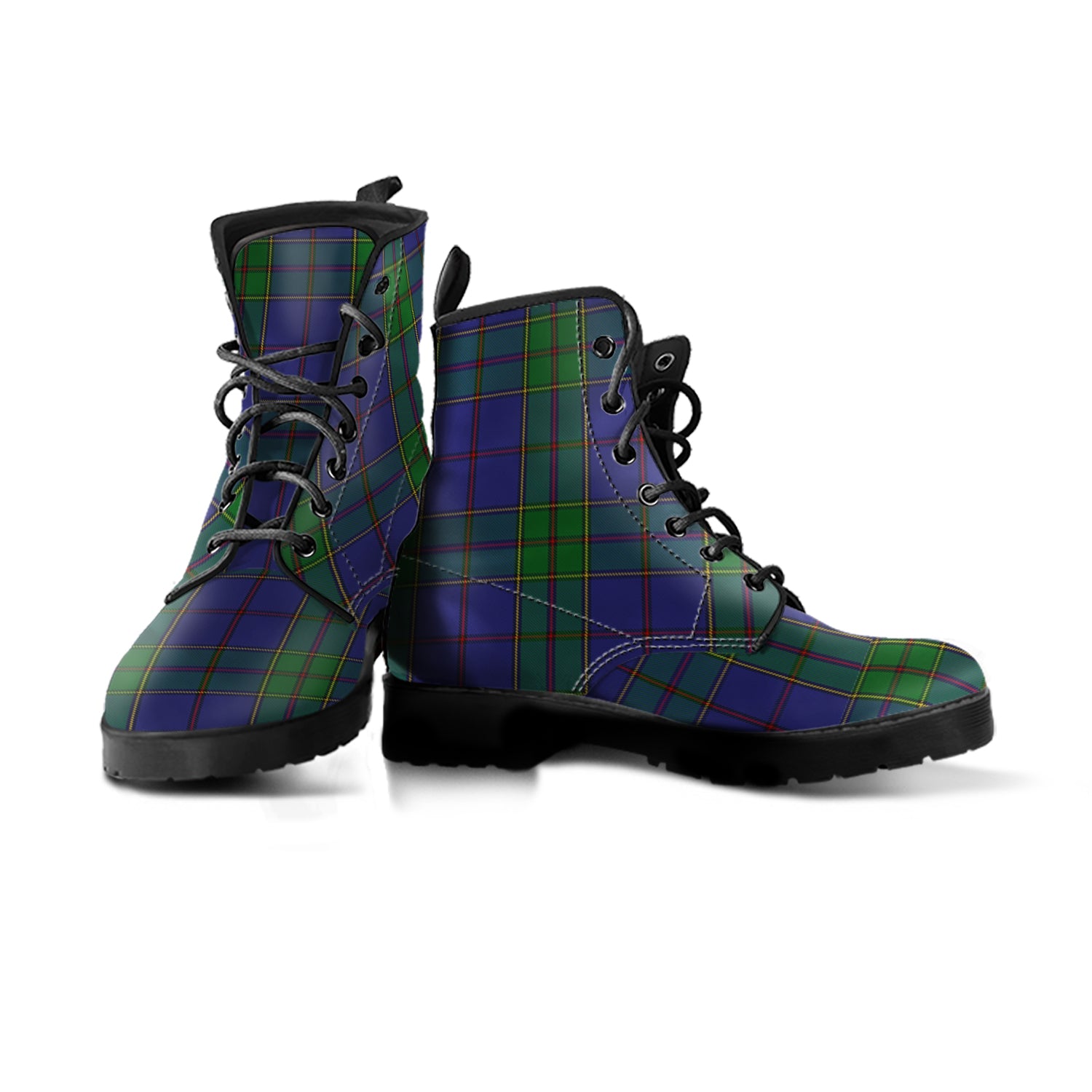 scottish-strachan-clan-tartan-leather-boots