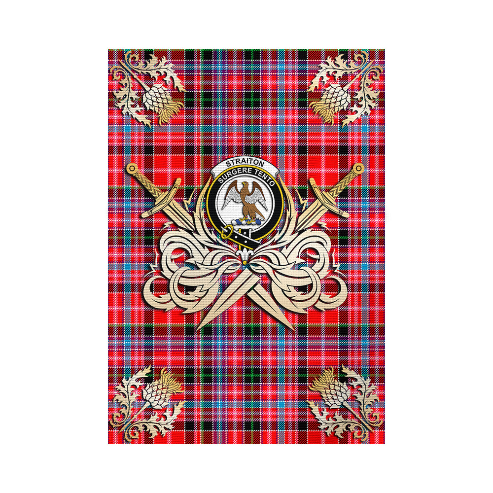 scottish-straiton-clan-crest-courage-sword-tartan-garden-flag