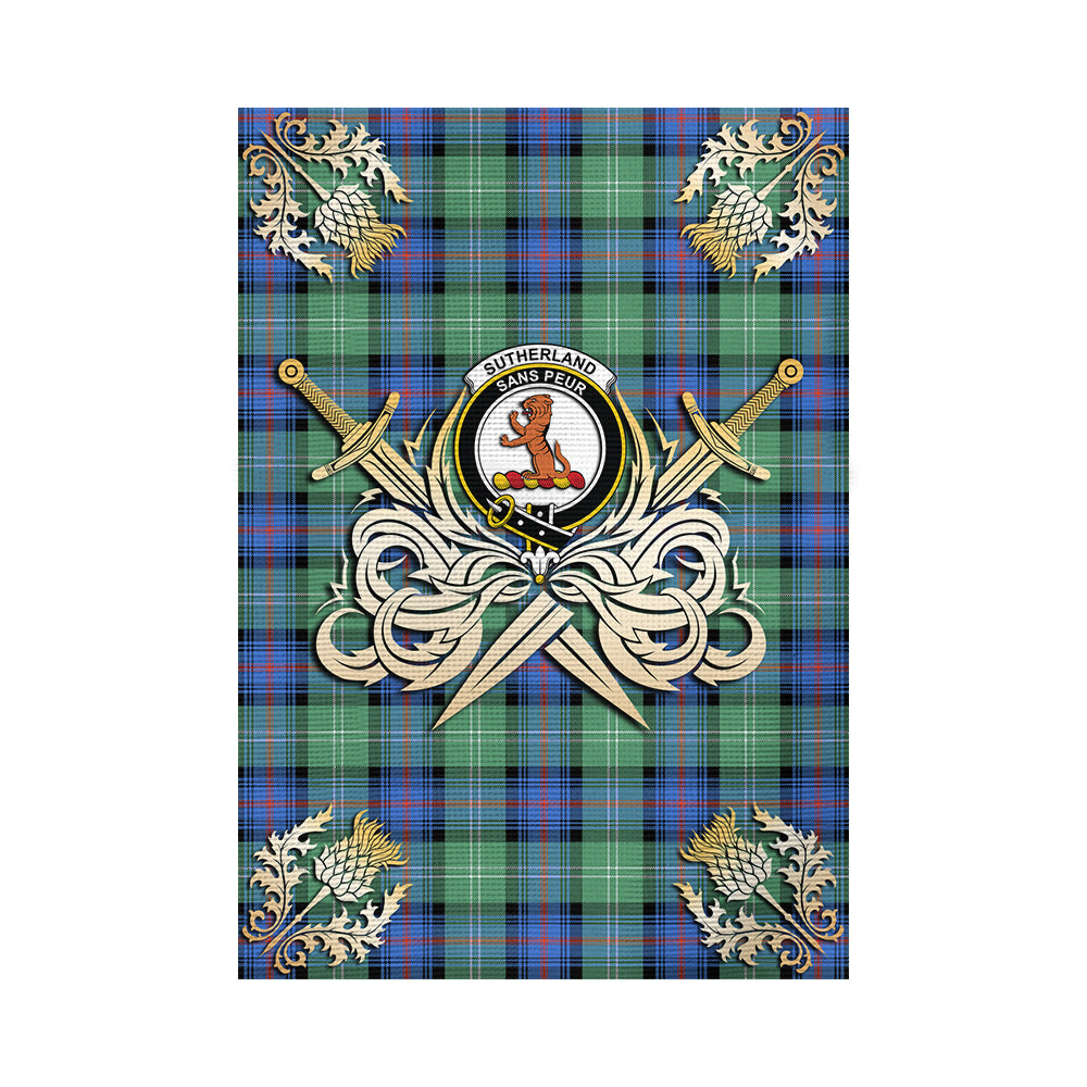 scottish-sutherland-ancient-clan-crest-courage-sword-tartan-garden-flag