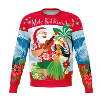 Hawaii Christmas Sweatshirt - Mele Kalikimaka Santa Claus - Wonder Print Shop